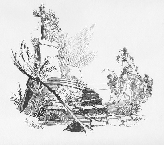 Fontána ve tvaru čínského pentagramu photo